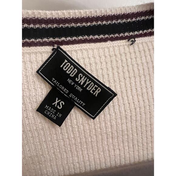 Todd Snyder cardigan retro cotton cashmere sweater XS Ivy League Academia Chic - Picture 3 of 9